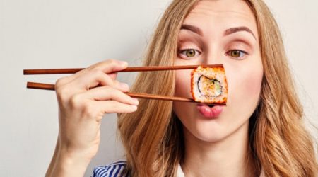 sushi de Japanse delicatesse eten